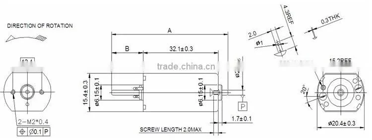 6v small dc electric motor used for printer, hair drier motor FK-180H