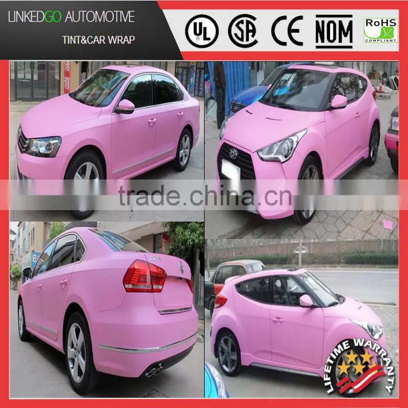 Professional Green car wrap vinyl 1.52*30M air bubble free matte vinyl wrap