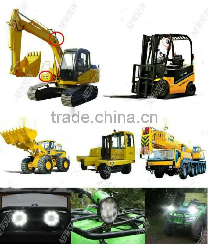 Super Bright 12V Driving Worklight Square for for truck,agricultural,machine,heavy duty,boat,marine 27W LED Work Light