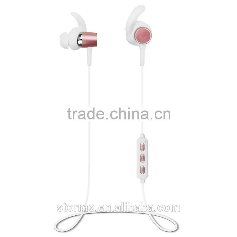 Sporty Wireless Stereo bluetooth headset with magnetic, sports Bluetooth Earphone Magnetic