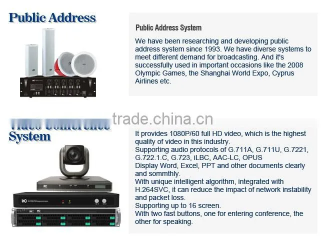 High quality Professional HD Video Conference Terminal for video conference system
