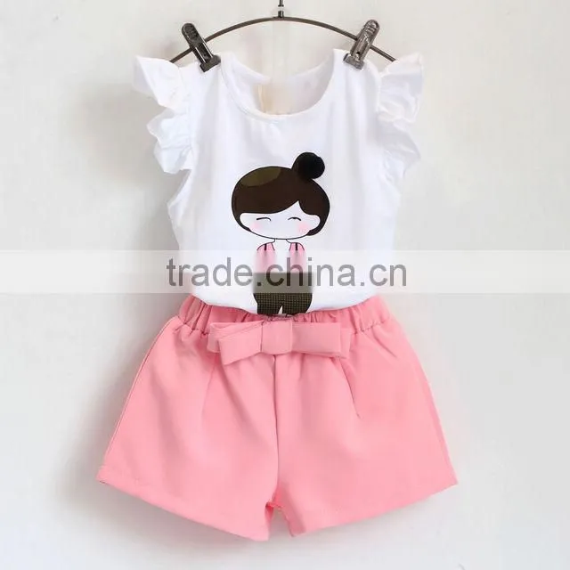 free shipping new baby girls clothes set children suits summer clothing set2-piece