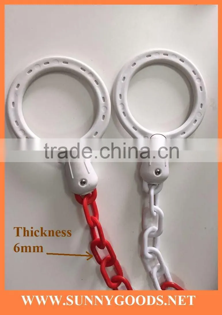 road cone plastic collar barricade chain
