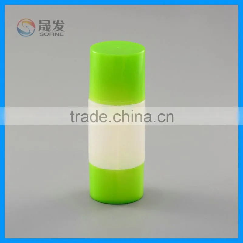 Three tube cosmetic lotion pump bottle