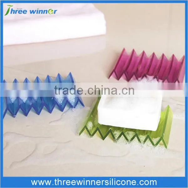 Cheap rubber soap holder colorful silicone soap holder