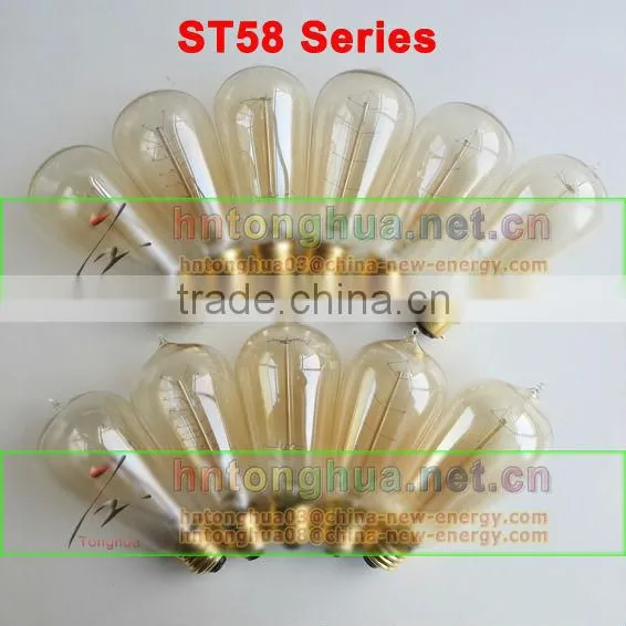 high quality ST58 2W E27 led filament bulb