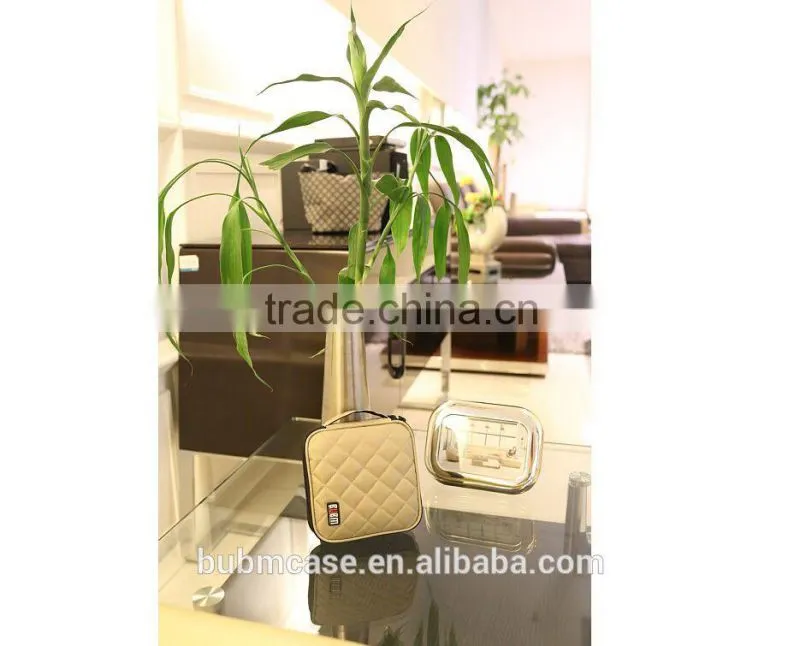 Khaki 32 Capacity 230D Space Twill PVC Fabric DVD Case CD Holder personalized cd case multi disc dvd cases