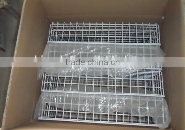 300mm*300mm*100mm Gridwall/Slatwall Wire Basket Chrome/Black/White