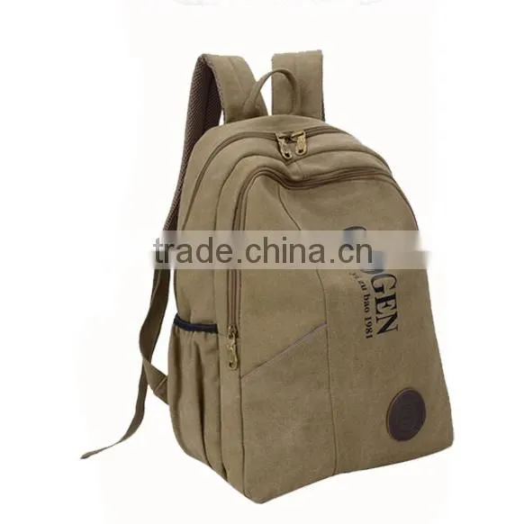 Custom Canvas Backpack Blank Army Backpack