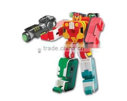 Funny DIY toy 6-0 assembly toy robot with light & sound