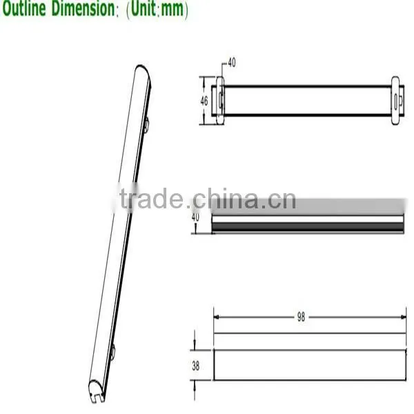 colorfull rgb led dmx aluminum lighting tube