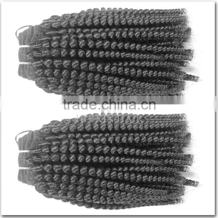 Alibaba China wholesale hair products mongolian kinky curly remy hair weave, hot style kinky curly human hair weave