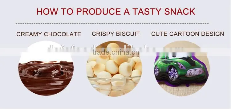 colored car shape chocolate with biscuit