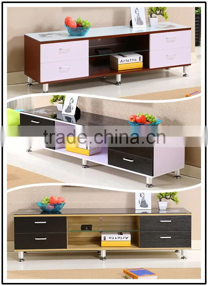 Wooden Furniture tv Stand with four drawers