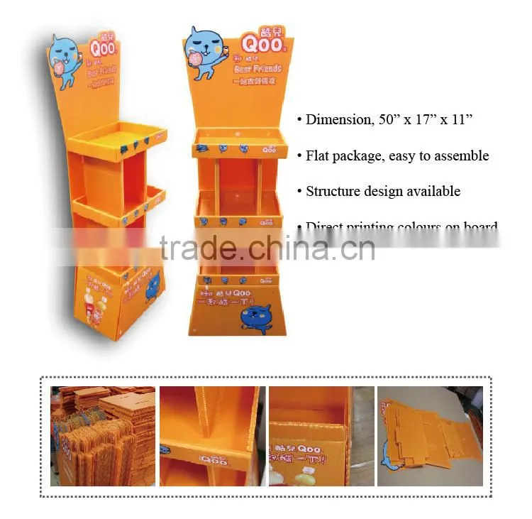 Corrugated POP plastic display/ Piont of purchasing display stand