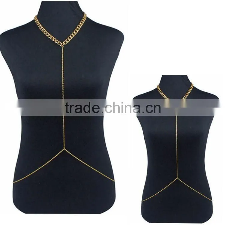 Fashion simple body jewelry body chain