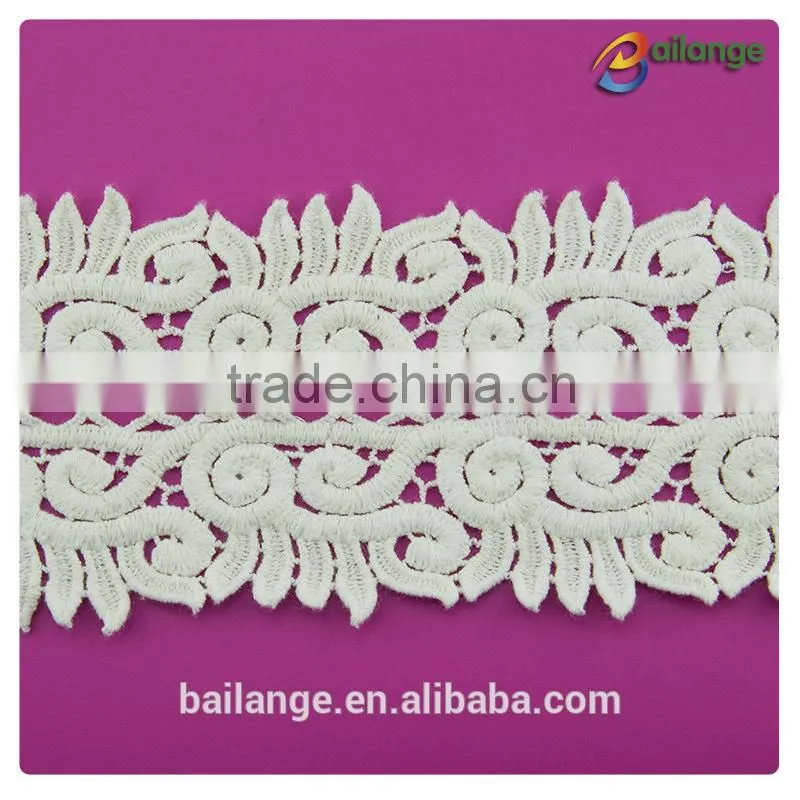 2016 luxurious dyeable factory supply fancy lace trim