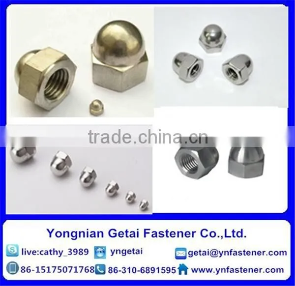 DIN 1587/DIN 917 Hexagon/Flange Cap Nuts M3-M24 Galvanized