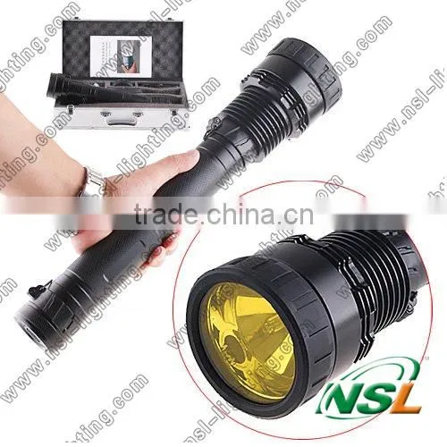 50W/38W 4500LM Waterproof Rechargeable HID Xenon Flashlight Hunting Camping Lamp Torch Black&Silver