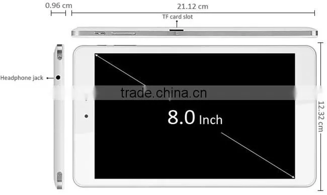 CHUWI Hi8 Pro 8" Win10 Tablet PC Intel Z8300 1920*1200 OTG 2GB 32GB White
