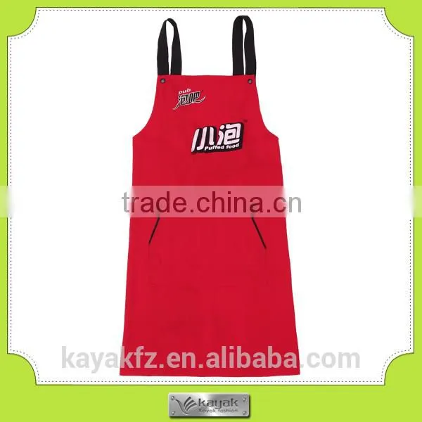 Custom promotional pongee polyester girl apron