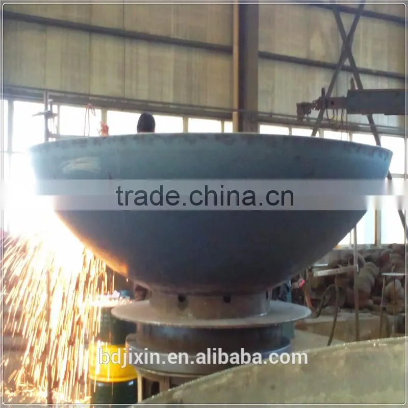 Heavy dish end stainless steel cap