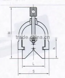 Type A V-block and clamp set