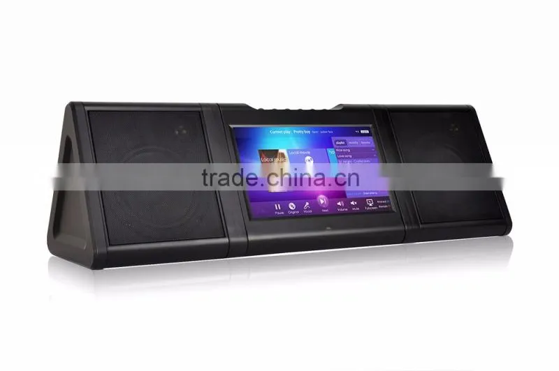 New Designed Karaoke Player with Wireless Mic Built in WiFi USB SD Android Touchscreen Jukebox