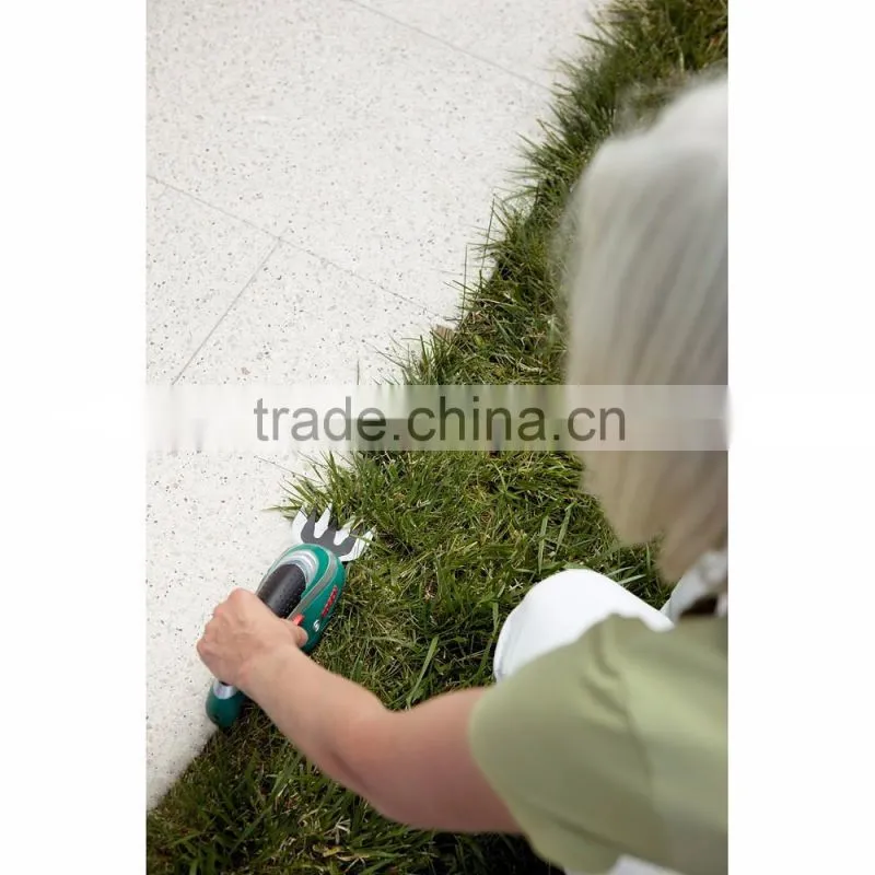 7.2V SHRUB SHEAR AND EDGING SHEAR Cordless Grass Shears - Handheld & Wheeled Extension Handle Hedge Trimmer with Rotating handle
