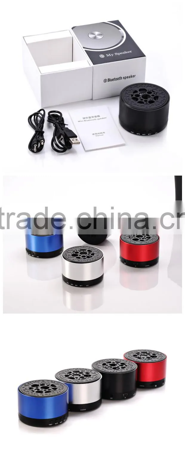 F007 silver color china speaker manufacturer IPX4 whaterproof speaker