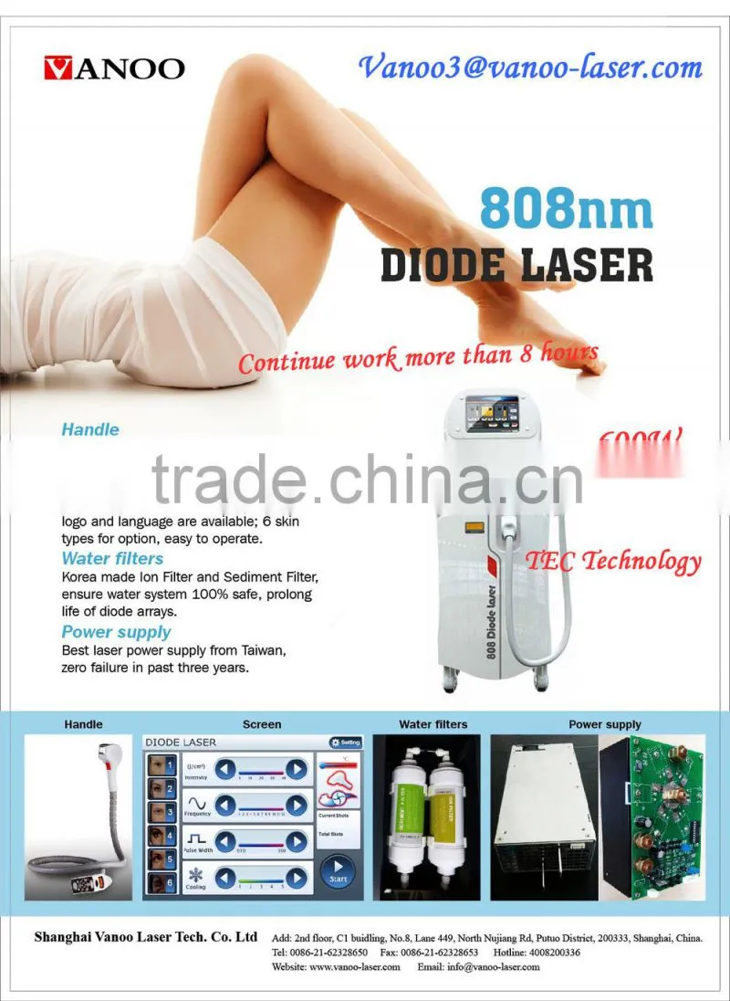 True 808 diode laser hair removal machine for sale