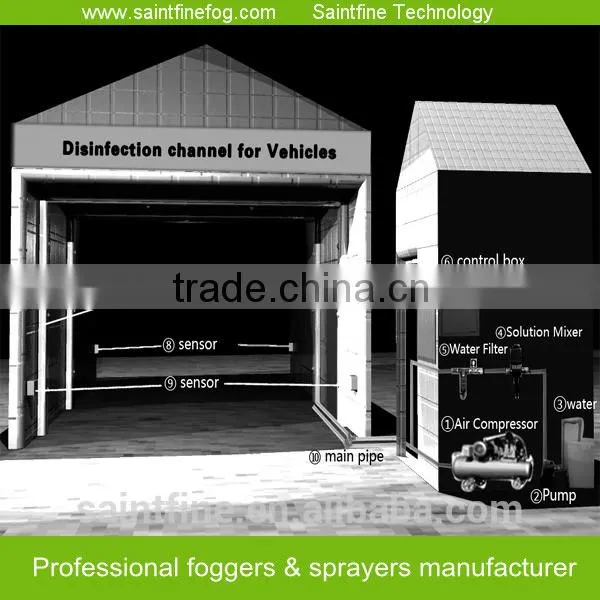 Modular vehicle disinfecting system