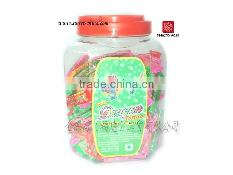 super bubble gum with tattoo