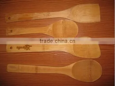 Bamboo spoon set kitchen utensils and chopsticks