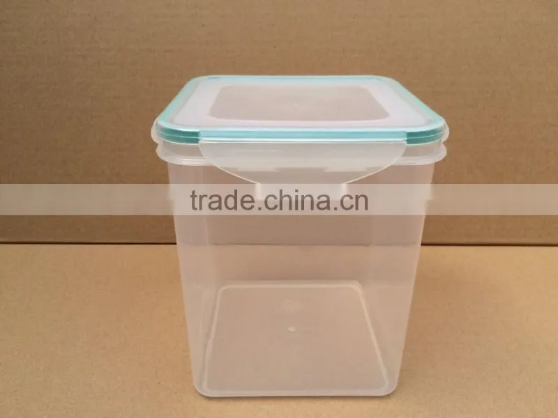food grade 1L pure PP Plastic square container with sealed cap Square storage container