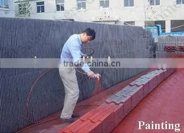 Automatic hydraulic concrete roof tiles making machine