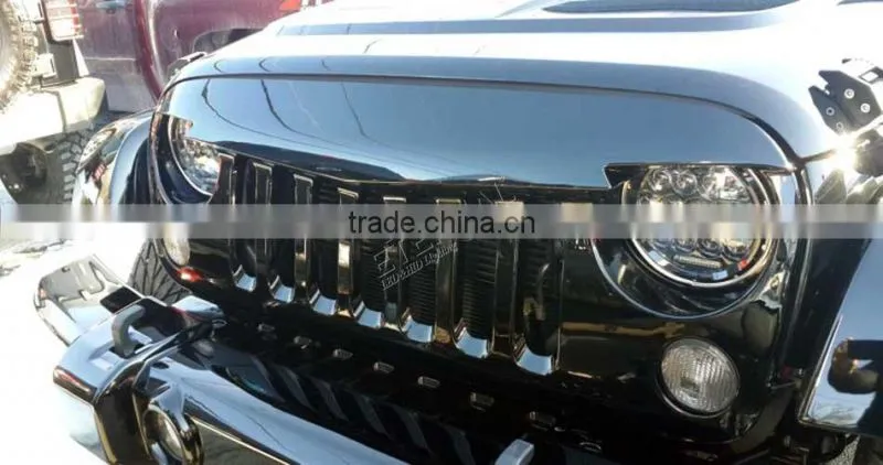 40W 7in round 4WD off-road truck SUV automotive vehicles sealed dual beam led headlight lamp dual beam with H4 plug halo ring