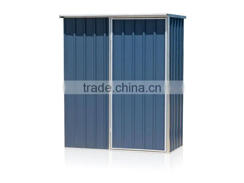 green garden tool storage shed