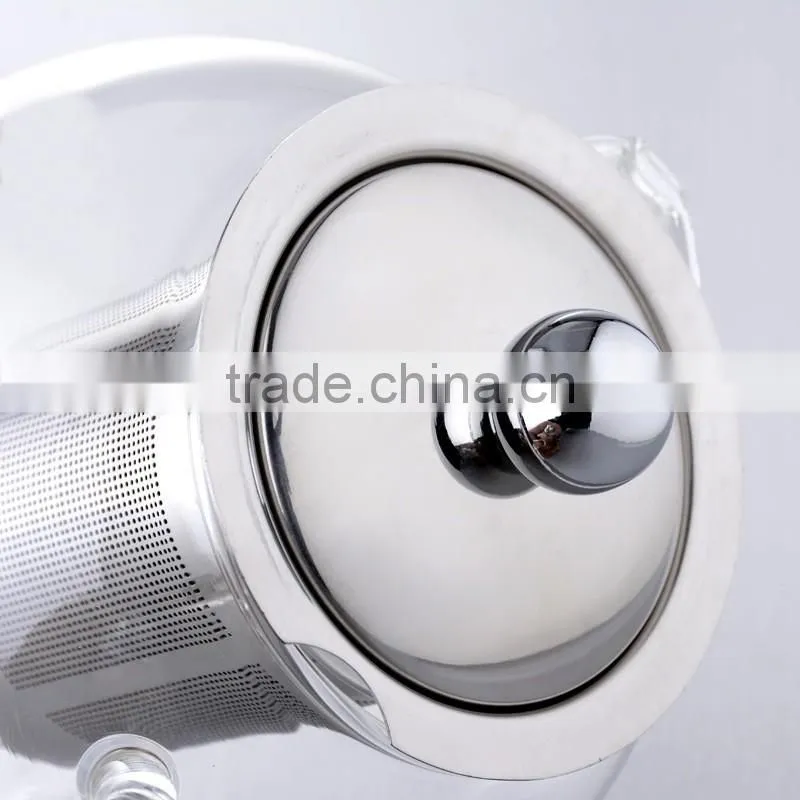 Teapot Kettle with Warmer - Tea Pot and Tea Strainer Set - Tea Infuser Holds