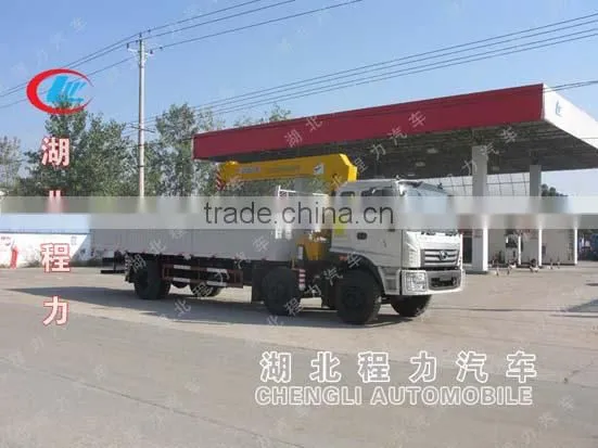 Foton lorry truck mounted crane, 6x2 cargo crane truck for sale