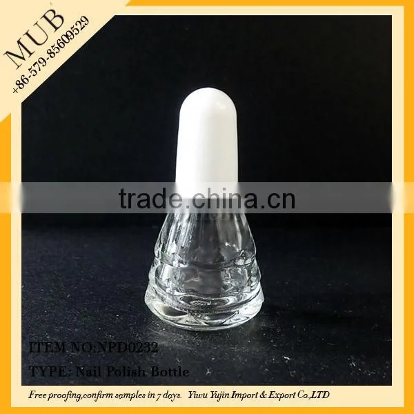 15ml small nail polish remover bottle/nail polish glass bottle