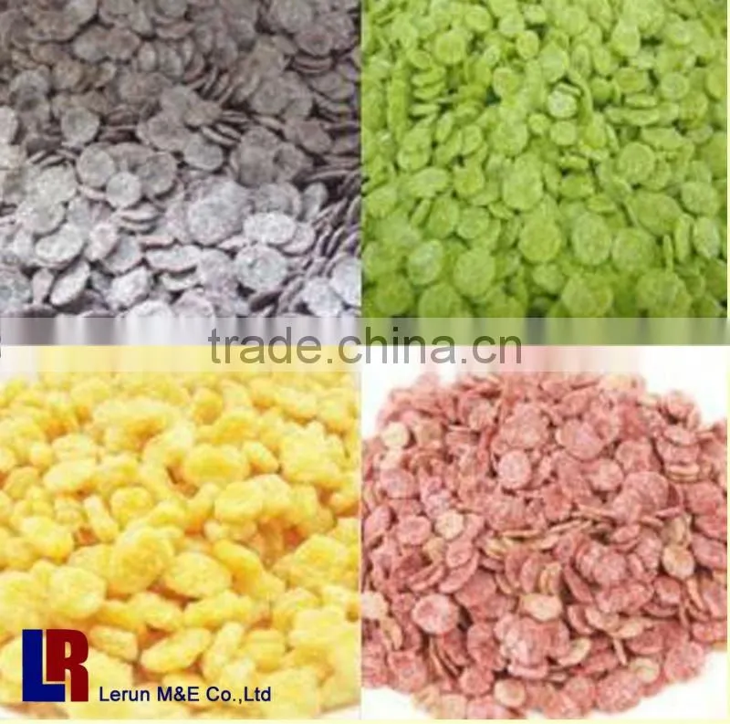 Double-screw extruder honey corn flakes machine