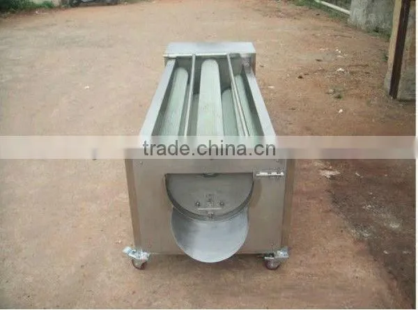 nylon brush type stainless steel automatic potato decorticator