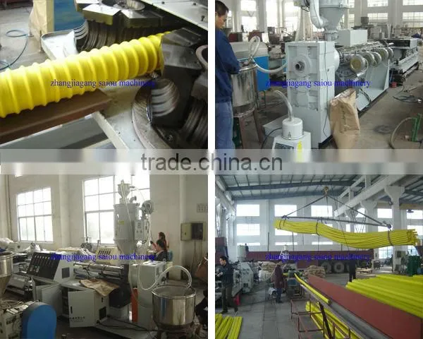 PE corrugated pipe extrusion line pipe making machine with CE certification approved