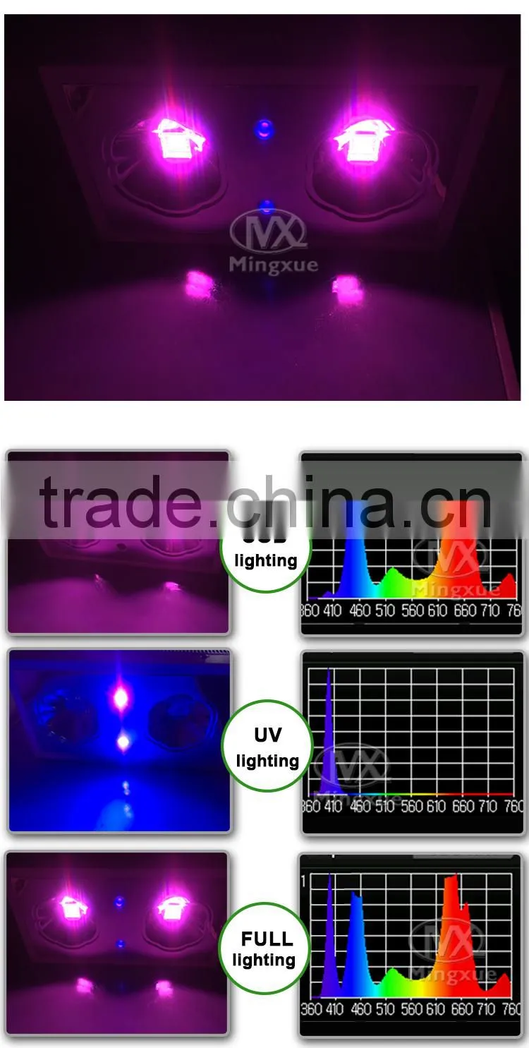 370W Led Grow Light For Bonsai Tree, Cob&Uv Hydroponics 370W Grow Light