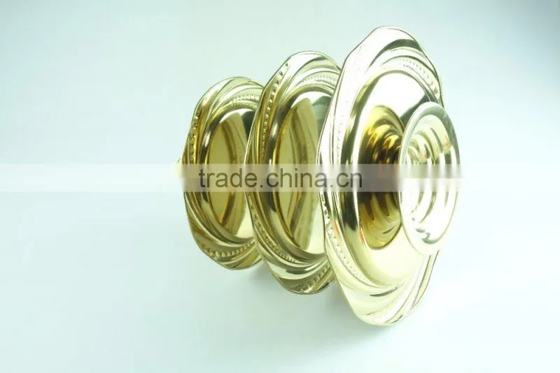 stainless steel three layer metal fruits plate leaf decoration and clourful