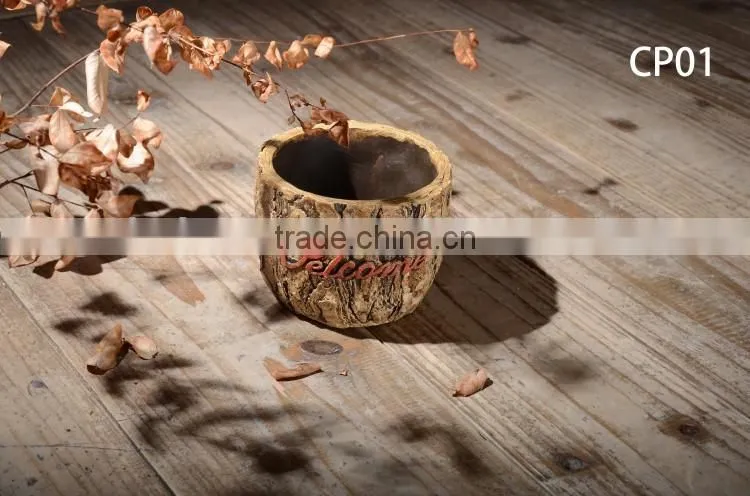 Hot sale small indoor cement indoor plant pot
