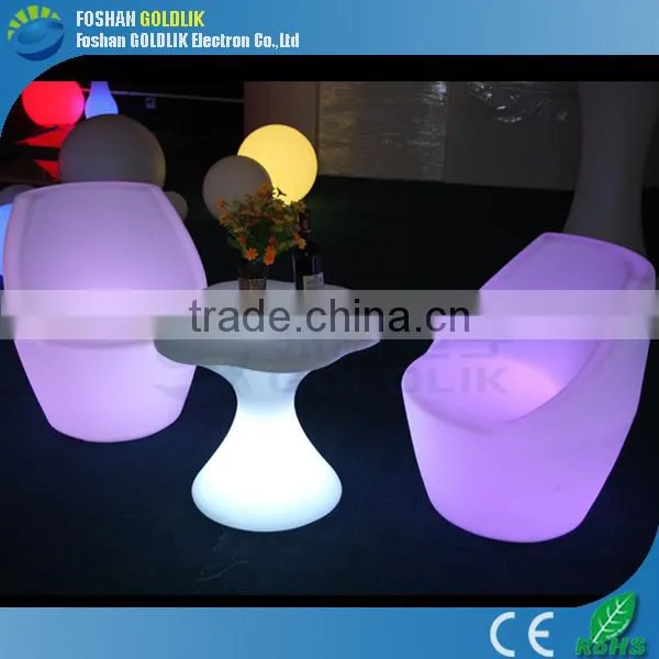 Goldlik factory hot sale LED Furniture /LED Light Up Outdoor Furniture