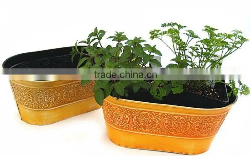 Copper Patina Trio Planter kit, Mini Garden Kit, Indoor grow Kit