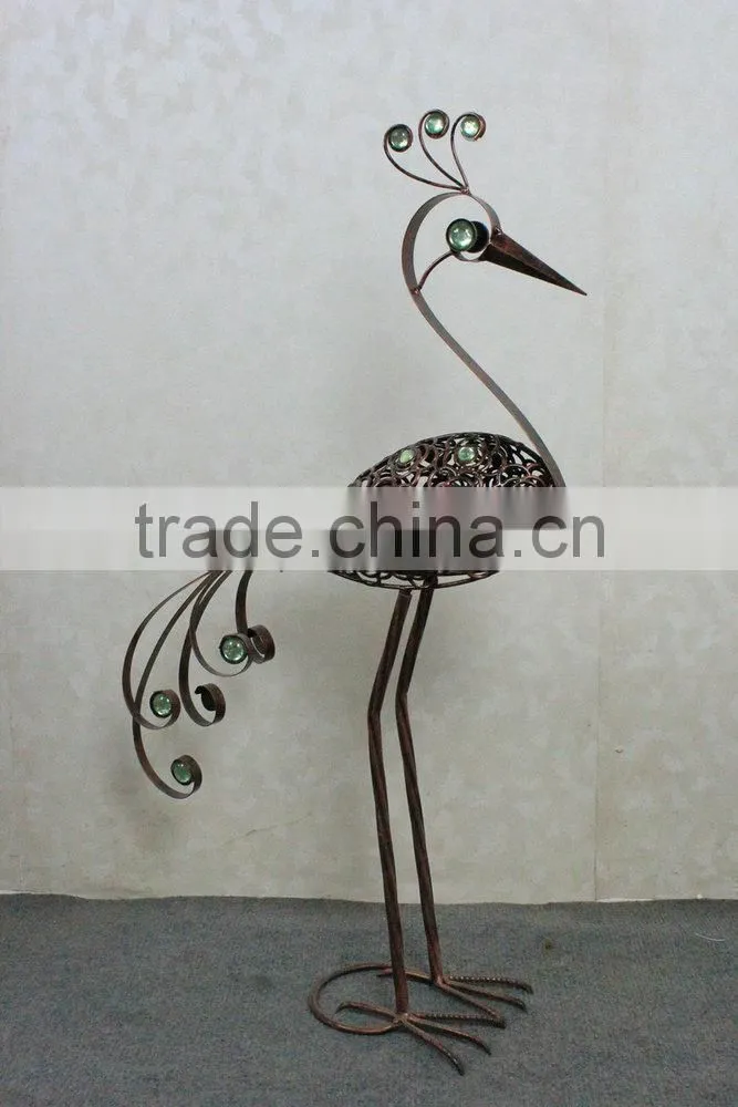 Decorative peacock for garden